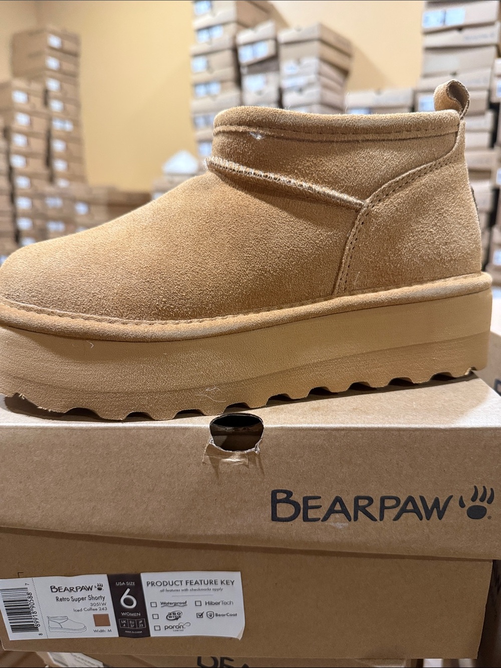 Bearpaw Retro Super Shorty iced coffee Boots